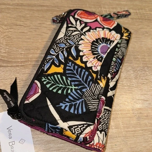 Vera Bradley crossbody Wallet purse slim NEW Kauai floral NWT - Picture 5 of 7